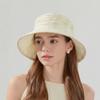 Summer Pleated Sun Hat Women's Big Brim Fisherman Hat Outdoor Travel Sun Hat
