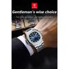 POEDAGAR Luxury Man Quartz Watch Square Watch for Men Waterproof Luminous Date Stainless Steel Watches Sports Clock reloj