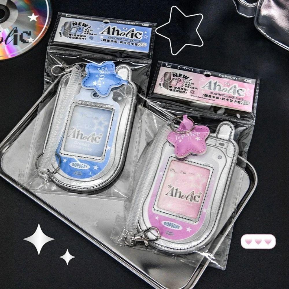 Mini Phone Mobile Phone Photocard Frame PU Leather Access Card Protective Case  Gift