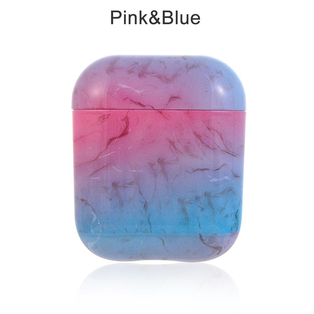 Fashion Charging Box Dust Guard Hard PC Protective Case Cover Bag Shell Marble Stone