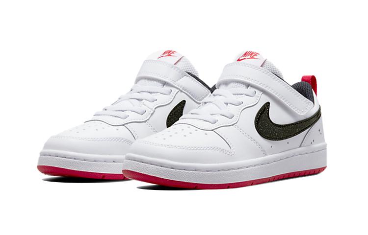 Nike Low 2 SE Comfortable Low Top Skateboard Shoes White Black Kids' DM0111-100