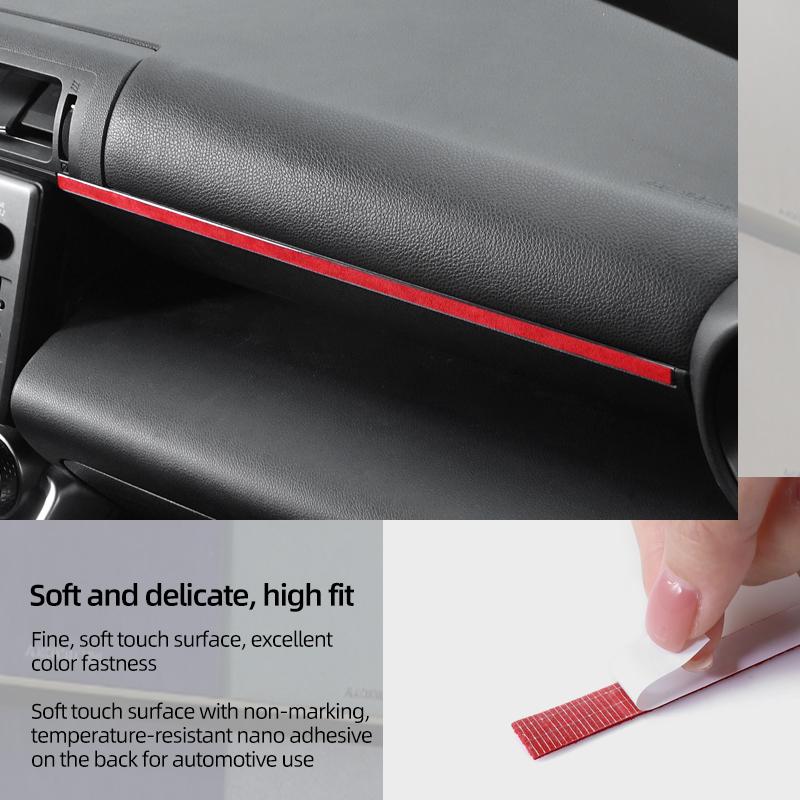 Betterhumz For Subaru BRZ/Toyota GR86 - Made of Alcantara Co-pilot Trument Trim Stickers Tuning Car Interior Accessories