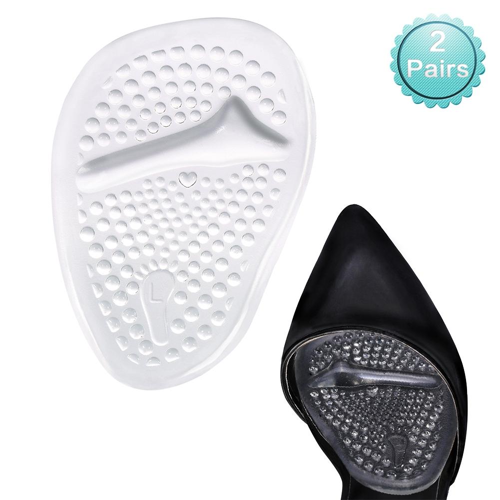 Vorfußpolster, Yctze 2 Paar Anti-Rutsch-Einlagen für High Heels Gel-Vorfuß-Einlagen für Damen