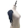 2Pcs/Pair Embroidery Angel Wing Applique Sewing Flower Collar Patch for Wedding Party Gown Bridal Dress Clothes DIY Crafts