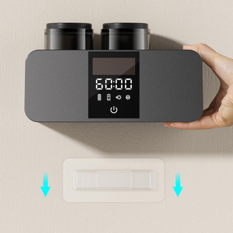 Intelligent Drying Toothbrush Holder Toothbrush Disinfector Wall Mounted Toothbrush Sterilizer Mouthwash Cup Set