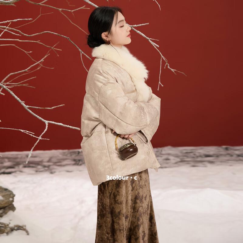 

Sancai 2025 Winter 90% Goose Down Mid-Length Loose Coat M (160/84A)
