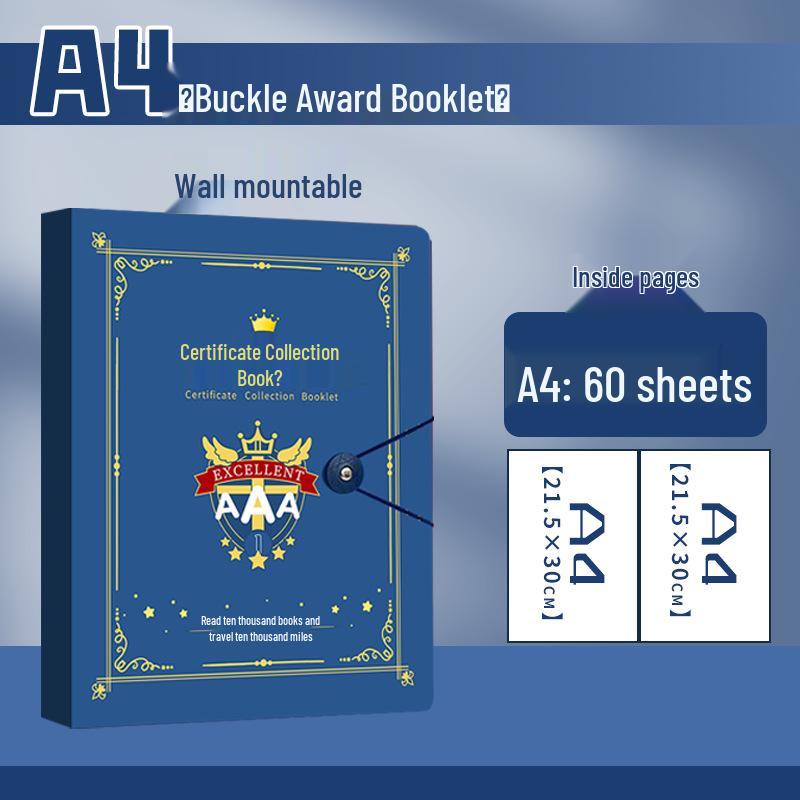 A3 Kids' Certificate Collection Album - Wall Hanging & Loose-leaf Honor Display