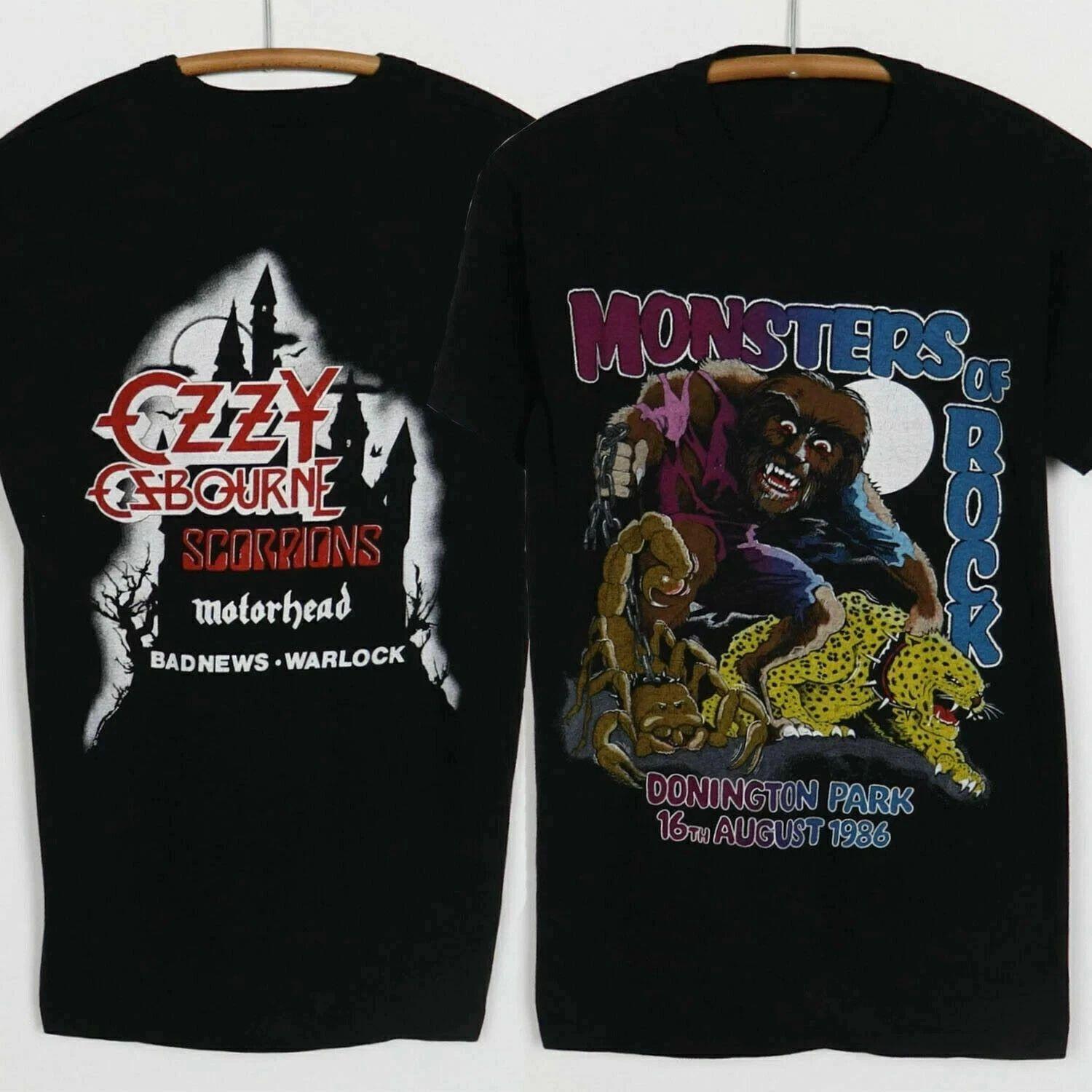 

Ozzy Osbourne Monsters of Rock Top Y2k Retro Short Sleeve T Shirt O-Neck Print Cotton T-shirt Casual Loose Tee Fans Gift Unisex S разноцветный