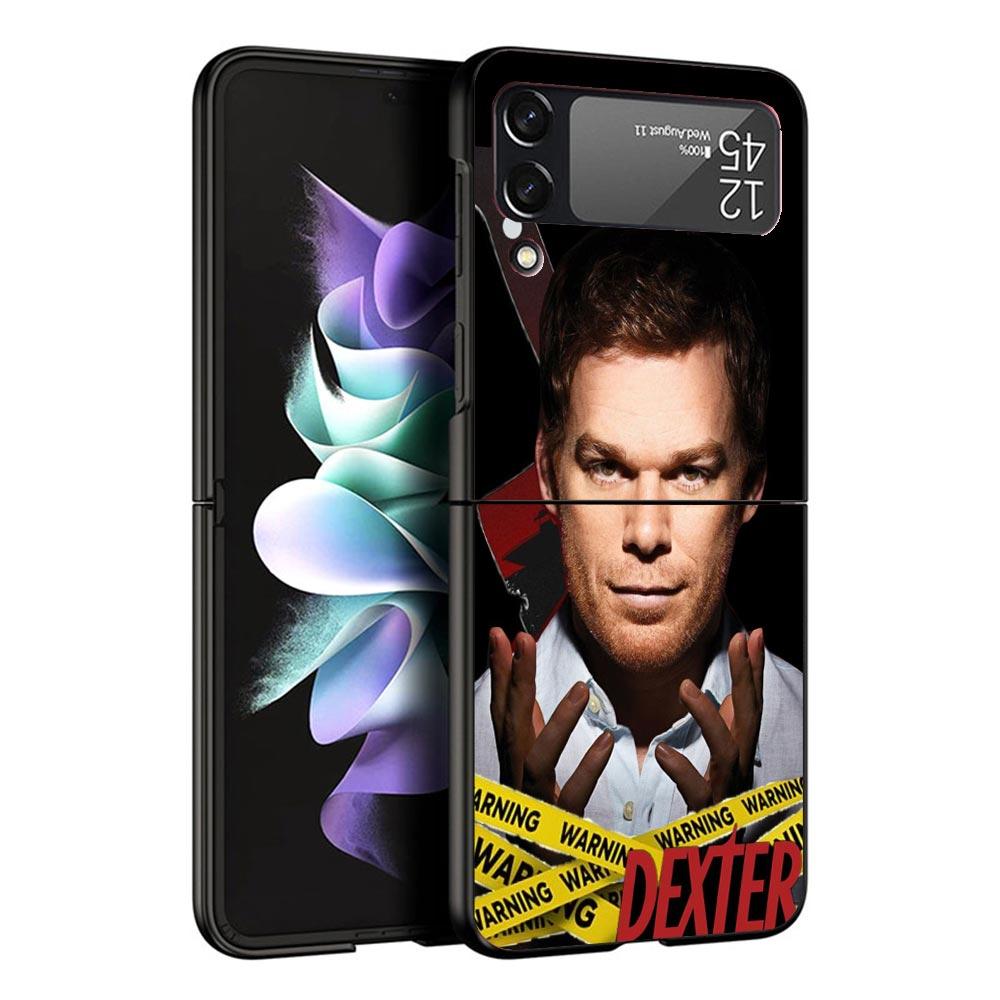 TV Show Dexter Morgan Black Phone Case For Samsung ZFlip7 ZFlip6 ZFlip5 ZFlip4 ZFlip3 5G Hard Protective Galaxy Z Flip 3 4 5 6 7