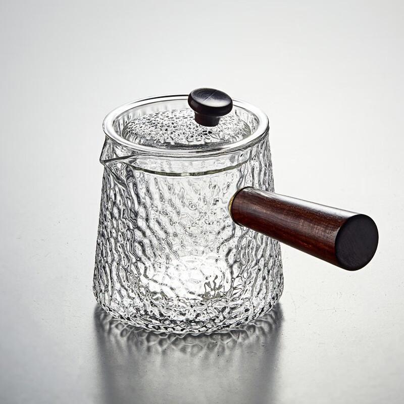 Heat-Resistant Glass Teapot with Side Handle