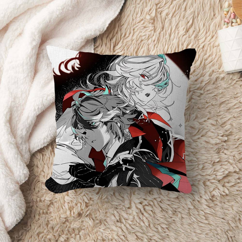 Genshin Impact Kaveh Alhaitham Pillow Cover Design cushion Cover decor Holiday Decorati