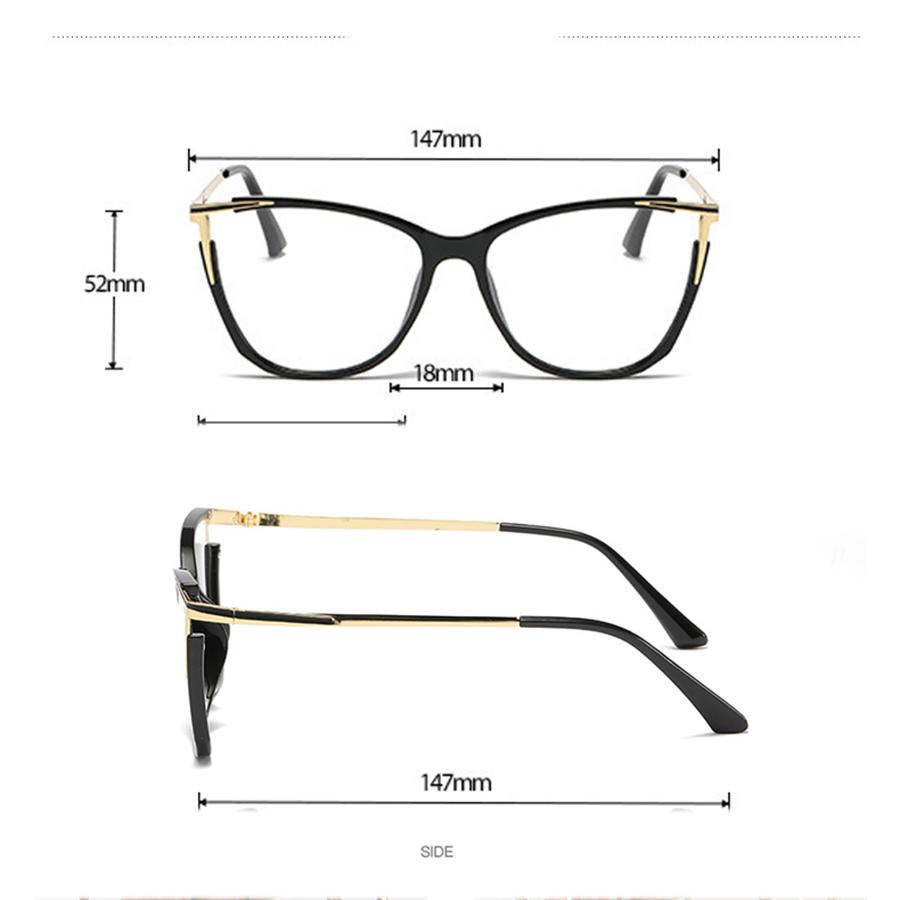 Fashion Eyeglass Frame Anti Blue Light Cat Eye Frame