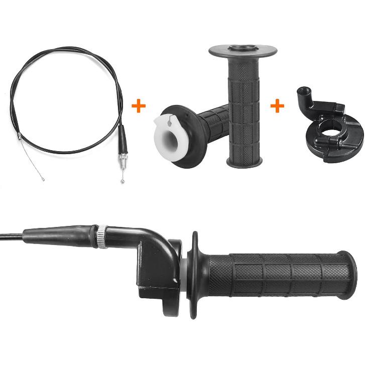 22Mm 7/8 Throttle Handle Grips Cable Clamp On Off Switch For Coleman CT100U CT200U Baja Doodlebug Db30 Mb165 Mb200 50Cc 90Cc 110Cc 125Cc SSR Coolster