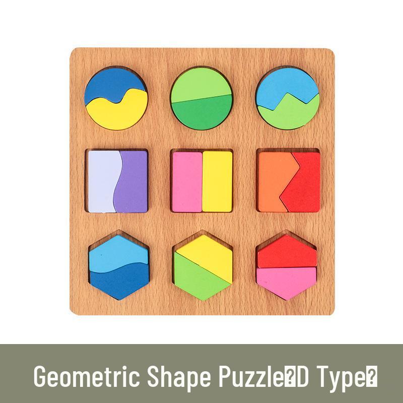 Wooden Educational Puzzle Board for Toddlers: Letters, Numbers, Shapes Recognition for Ages 1-3