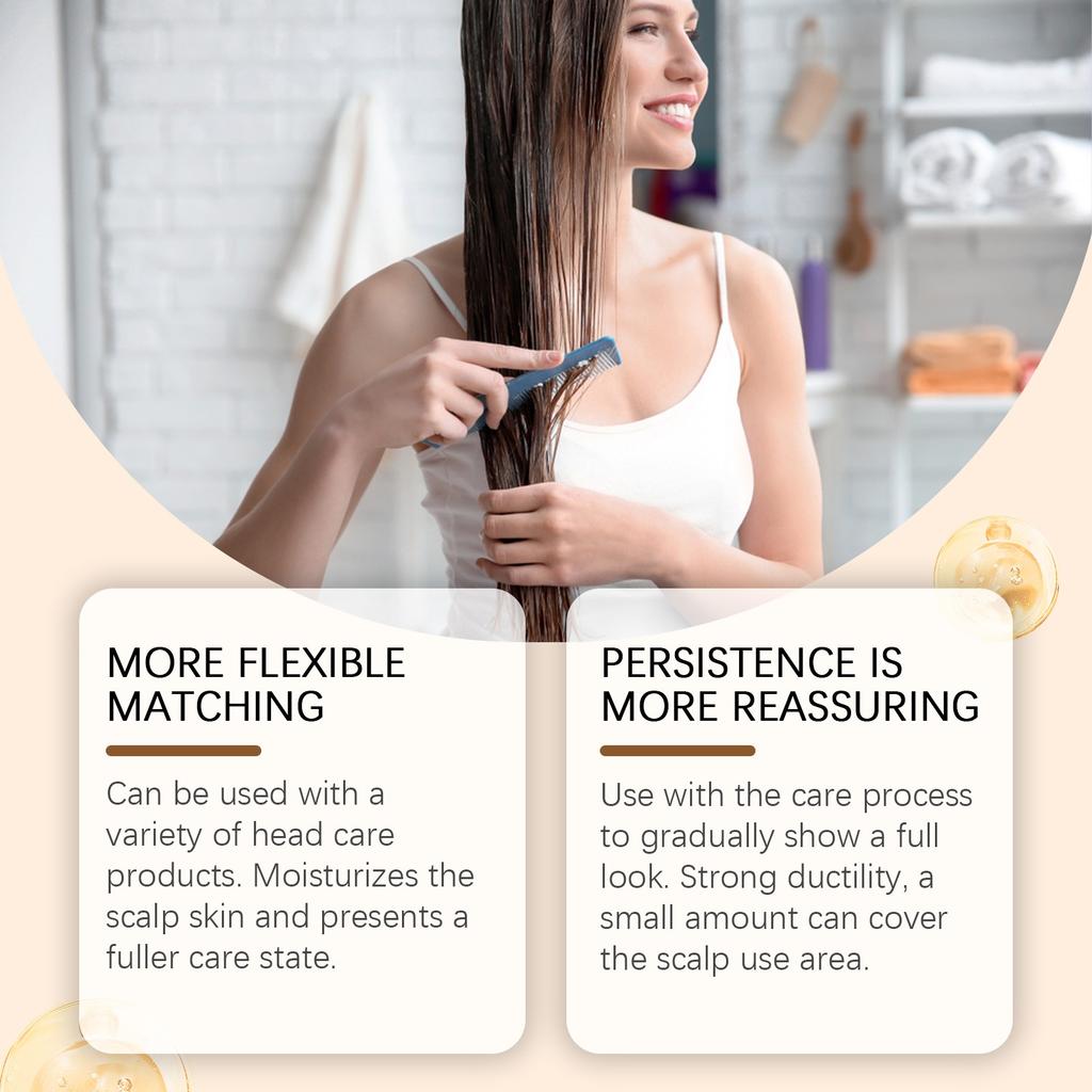 The Hair Growth Oil Hydrates, Oil, Repairs Dryness, Softens, And Is A No-wash Nutritional Liquid. It Irritability, Hydrates, And Preven30ml