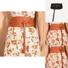 Womens Faux Leather Wide Waist Belt With Tie Closure For Summer Fashion Accessories