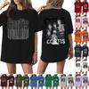 Women's Casual Fashion Round Neck Casual Letter Print Short Sleeve T,Shirt Top