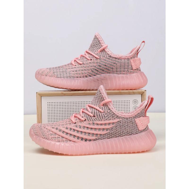 Unisex's Children Breathable Knit Running Shoes Lightweight Casual Sneakers