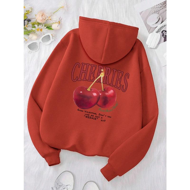 Cherries Cosh Valentine Lustiger Druck Hoody Männer Hip Hop Pullover Hoodie Lose Warme Sweatshirt Mode Fleece Kleidung Hoodies & Sweatshirts Herren