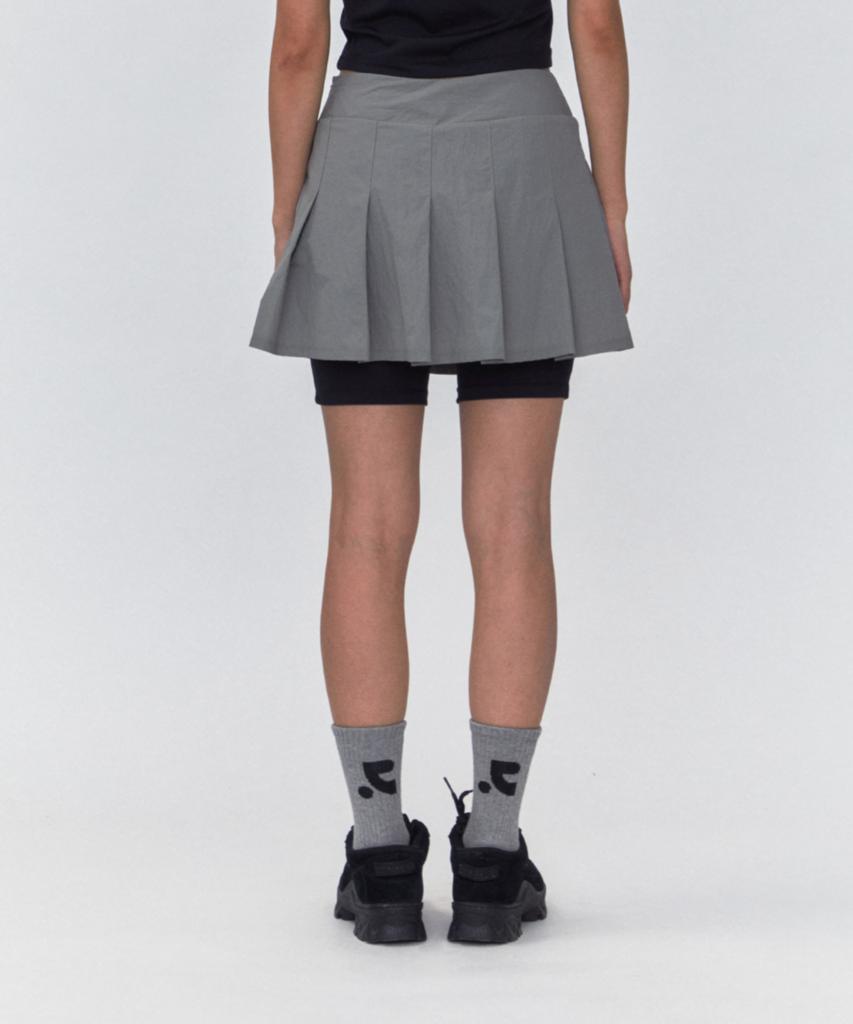 Rest And Recreation Rr Layered Pleats Skirt_Grey