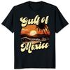 Retro Gulf of Mexico Surfer Sunset T-shirt
