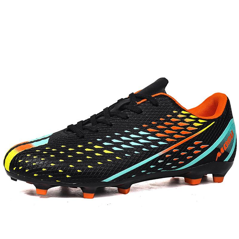 Football shoes new color scheme wear-resistant men and women non-slip low top G long broken nails grass youth