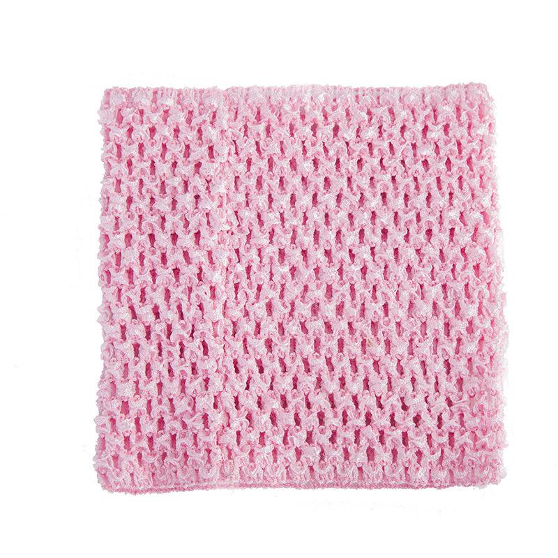 4 pezzi Fasce elastiche all'uncinetto da 6 pollici per vestito tutu da neonata, principessa, bambine, avvolgimento seno