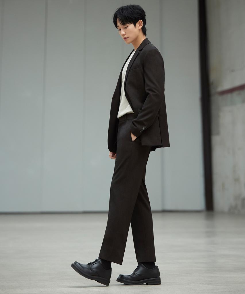 MINDBRIDGE Tapered Two-Tone Elastic Waist Pants - 2Color Mypt6101