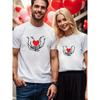 1PCS Valentine's Day Limited Couple T-shirt Star Heart Spring/Summer Collection