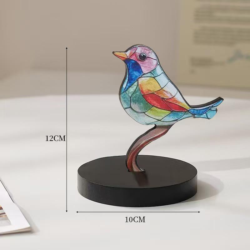 Деревянная фигурка маленькой птички Xianci - Изысканный декор для дома и офиса, а также подарок