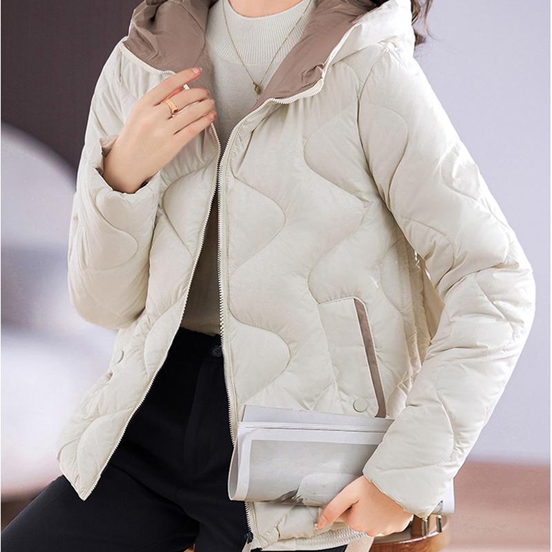 Jachetă de iarnă Femei Îmbrăcăminte exterioară Palton coreean Parkas cu glugă Doamne Streetwear