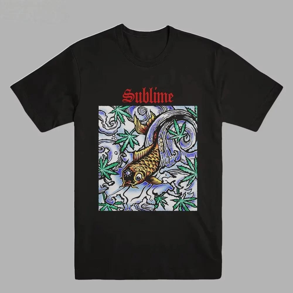 Camiseta SUBLIME Banda SKA Punk Rock Hip Hop Americano Manga Corta 2026 Algodón Cuello Redondo Top de Verano Nuevo Camiseta para Hombre