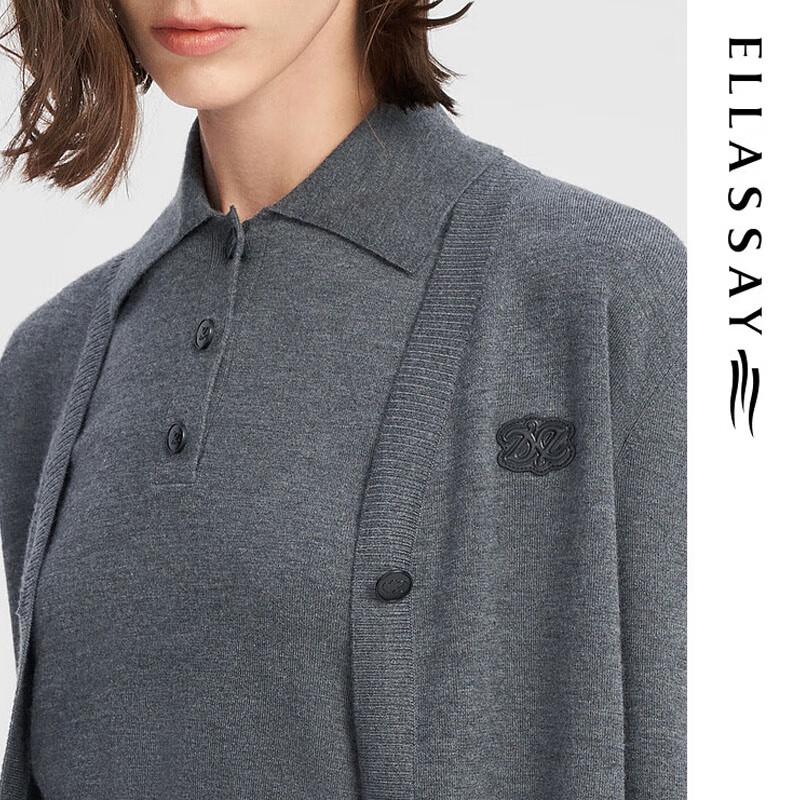ELLASSAY Completo da donna in lana merino a due pezzi