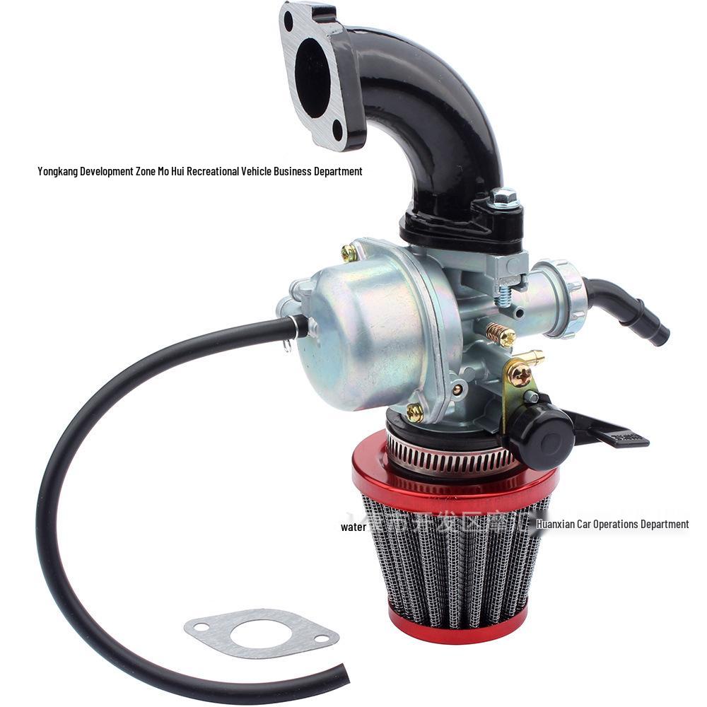 ATV & Off-road Motorcycle PZ22 Carburetor Kit with Air Filter and Intake Pipe for 110-125CC Engines
