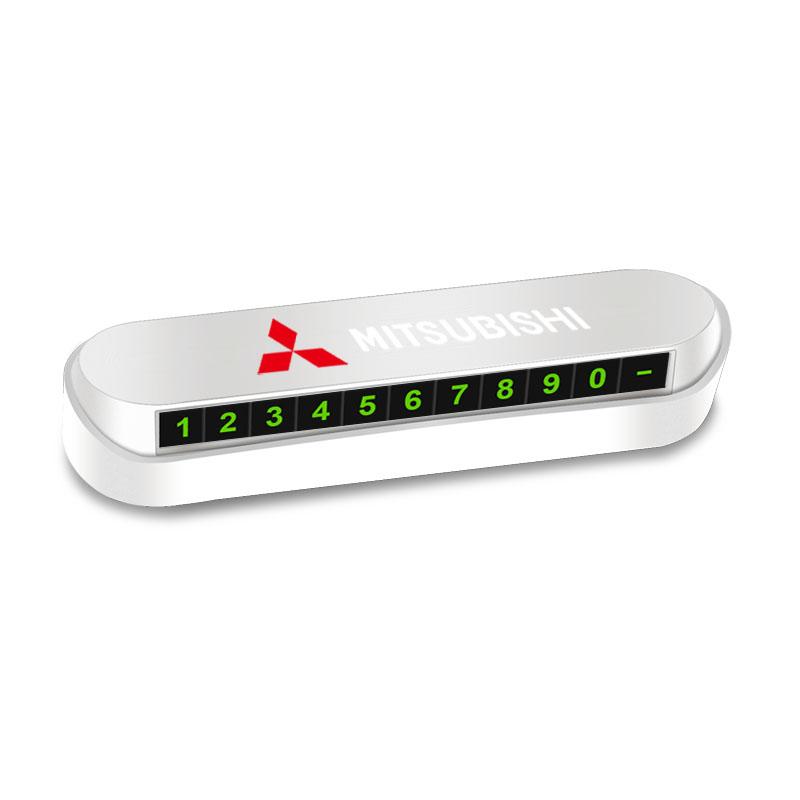 New Car Temporary Parking Card Plate Badge Car Styling For Mitsubishi Outlander I200 Pajero Eclipse ASX Lancer Space Delica Ex