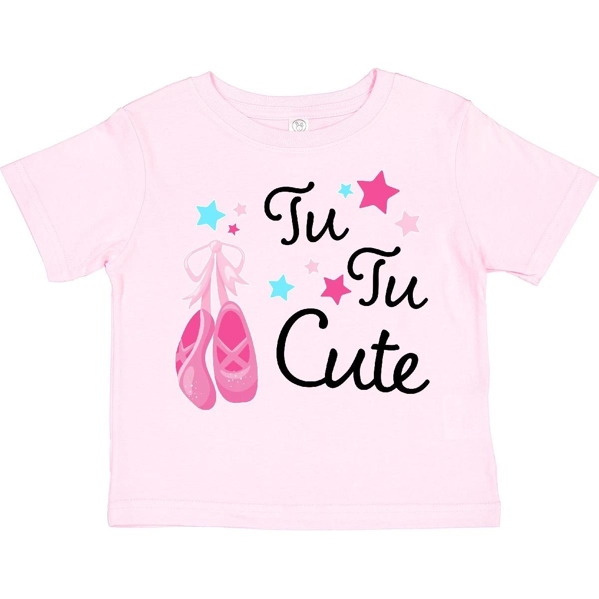 

Inktastic Tu Tu Cute- Ballet Dancing Shoes Toddler kids boys T-Shirt Ballerina Dance Pun 140