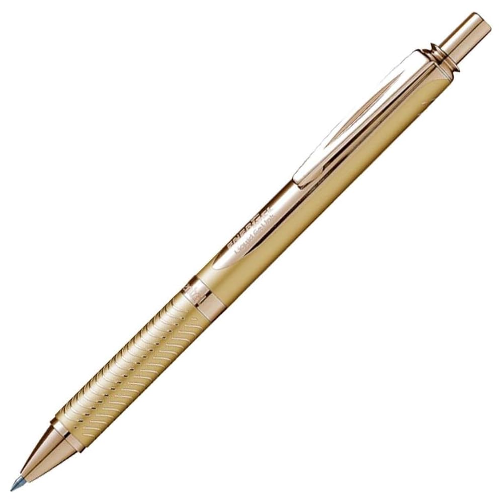 Pentel EnerGel RT Gold Gel Pen 0.5mm Black Ink Refillable Writing Instrument