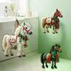 1/3Pcs Elegant Christmas Horse 2D Acrylic Decorations Hanging On Christmas Trees As Christmas Home Decorations Xmas Party Gifts