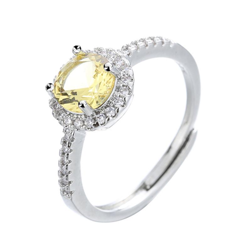 

Классическое кольцо Lindon из медного сплава с цирконием, женские ювелирные изделия, свадебный подарок для вечеринки жёлтый