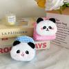 Cute Panda Plush Coin Purse & Keychain: Earphone, Lipstick, and Small Item Storage Bag Pendant Gift