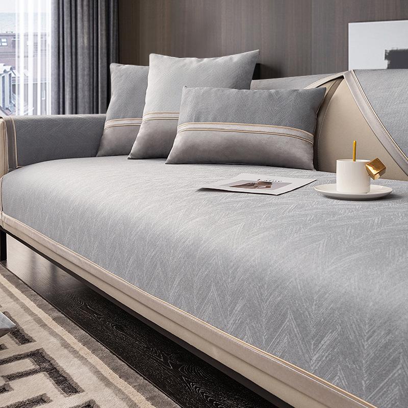 Sofa Kissen Vier Jahreszeiten Universell Leichter Luxus Rutschfestes Kissen Schlicht Modern Wohnzimmer Hochwertige Rückenlehne Armlehne Handtuch Sofaüberwurf