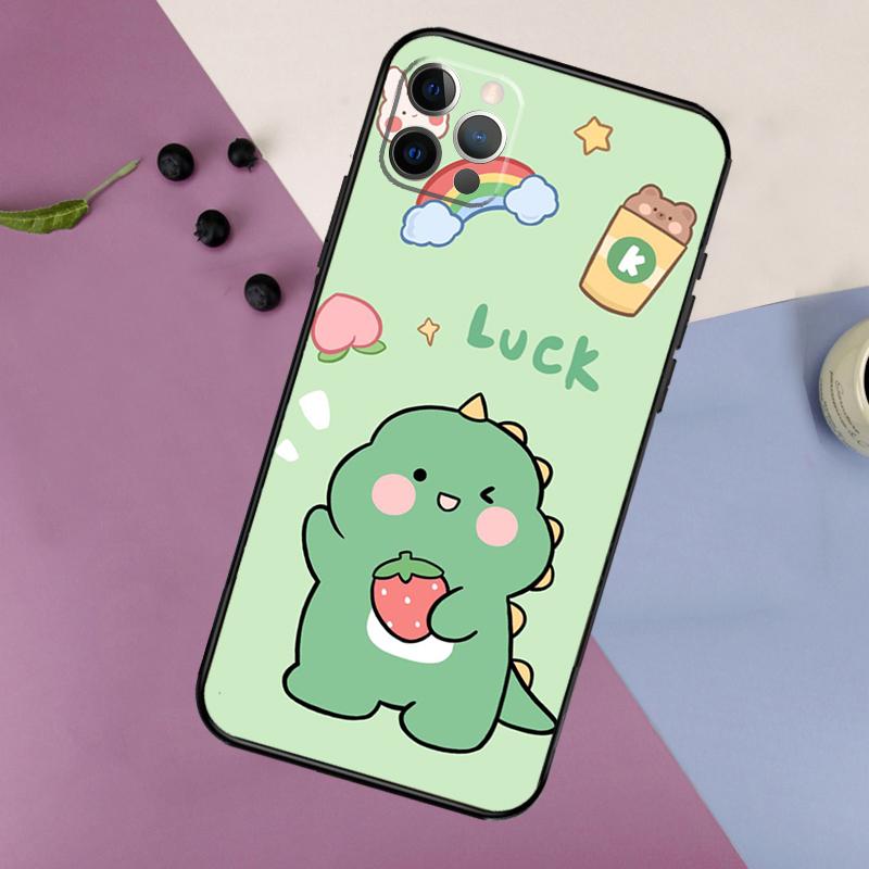 Green Aesthetic Phone Case For iPhone 16 15 14 13 12 11 17 Pro Max 13 Mini 16 Plus 16e 17 Air Bumper Cover