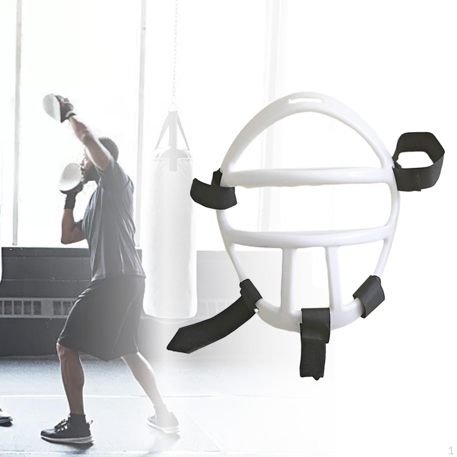 

Каратэ Маска для лица Боксерский щит Защита головы Удобная спортивная белый