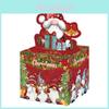 Christmas Party Decor Red Gift Box With Paper Material For Holiday Celebrations