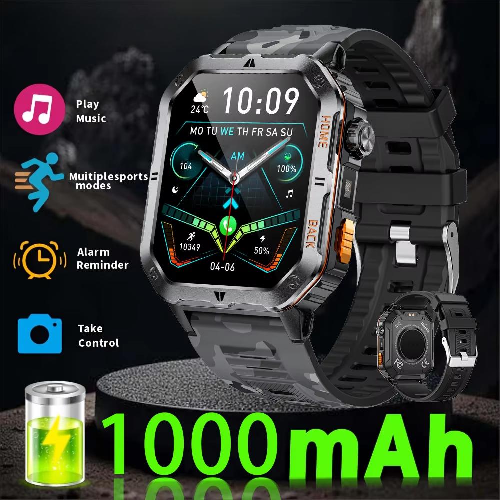 2025 New 1000mAh Battery, High-Definition AMOLED Screen, IP68 Waterproof And Bluetooth Call Are Suitable For Android Smartwatches