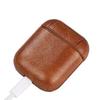 Solid Color Soft Faux Leather Protective Case Cover Shell for AirPods 2