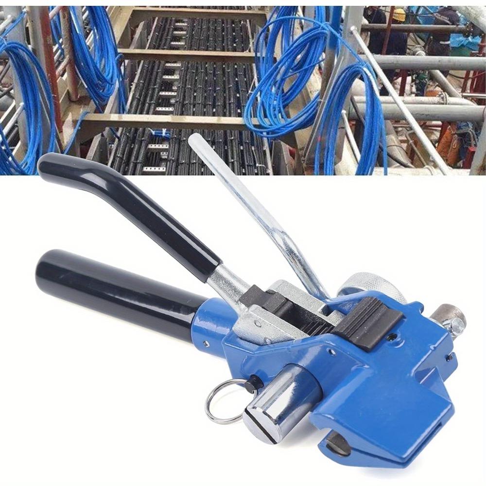 Stainless Steel Zip Tie Gun with Ratchet Mechanism for Secure Cable Ties Packing