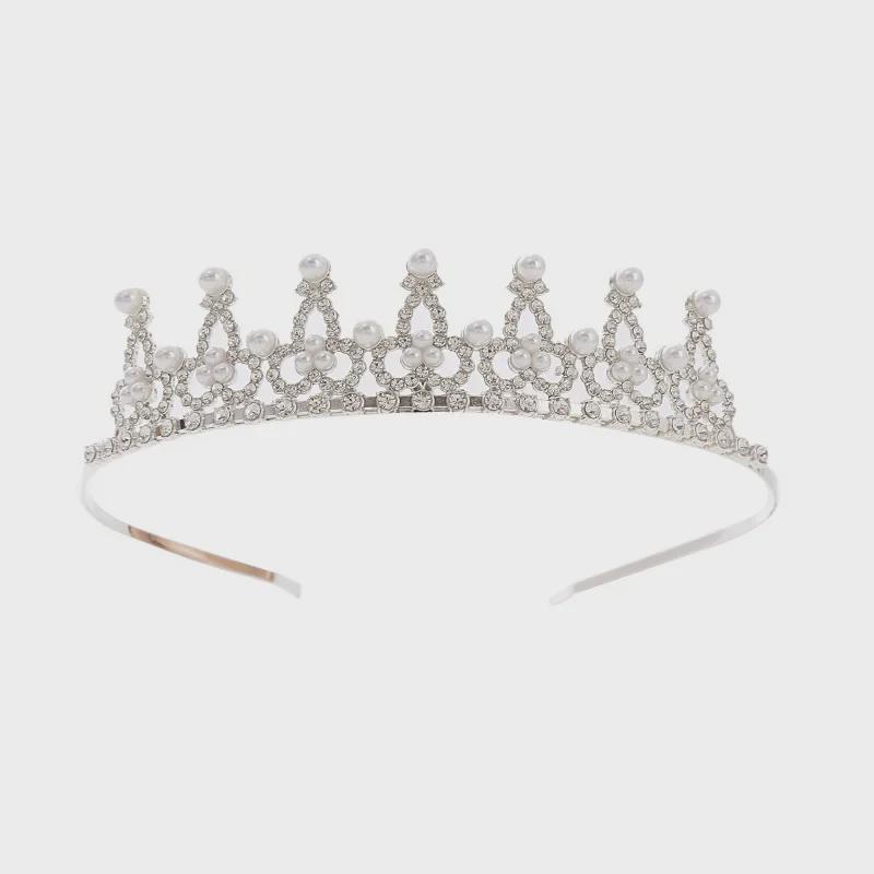 Korean Crystal Rhinestone Alloy Headband: Kids' Performance Crown Accessory