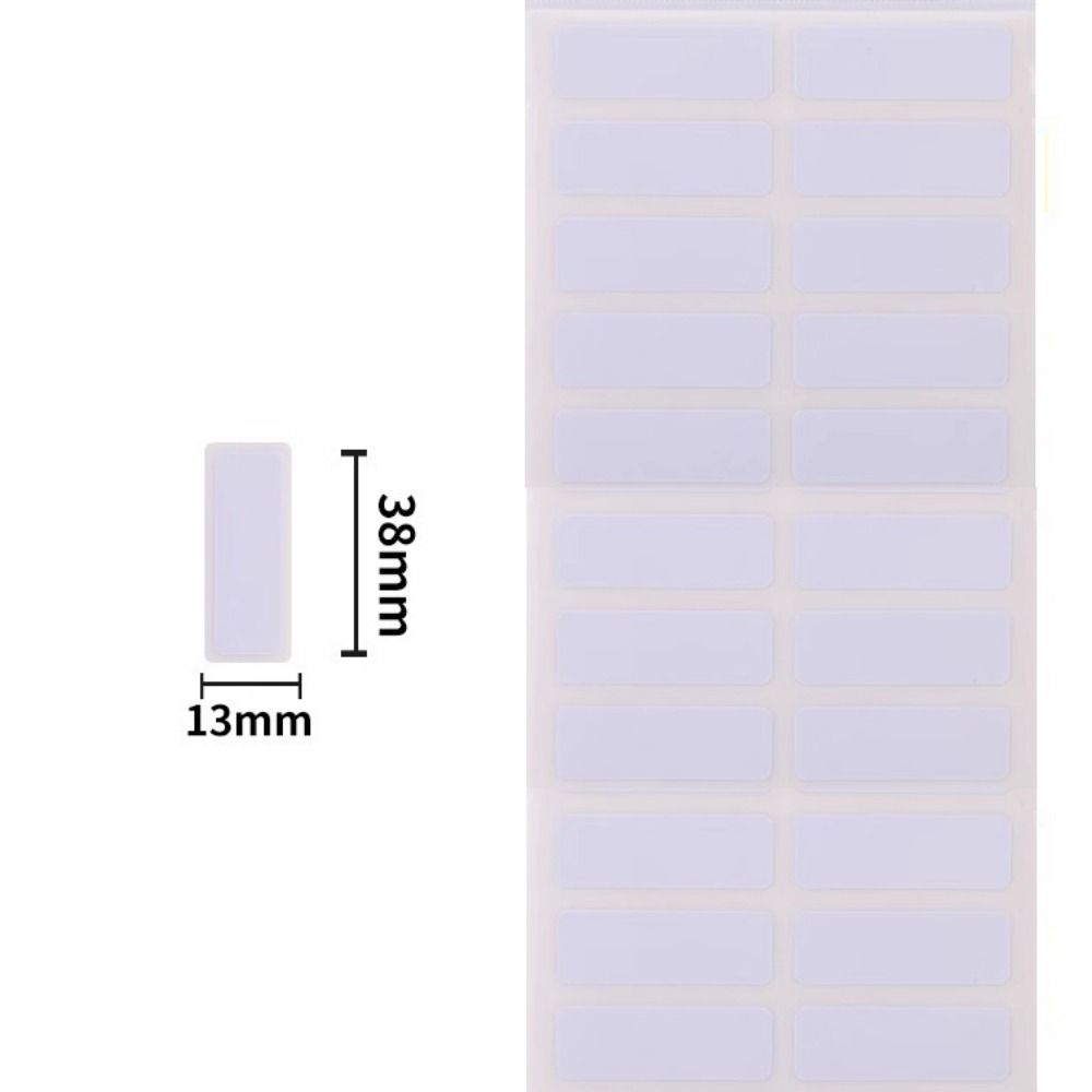 13 X 38mm Labels Blank White Sticky Name Stickers Blank Note Labels Name Number Tags Price Sticker