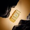 Yalalusi Luxus Gold Diamant Quadratische Damenarmbanduhr Mit Diamantarmband Goldene Uhr Leichter Luxus Damenarmbanduhr